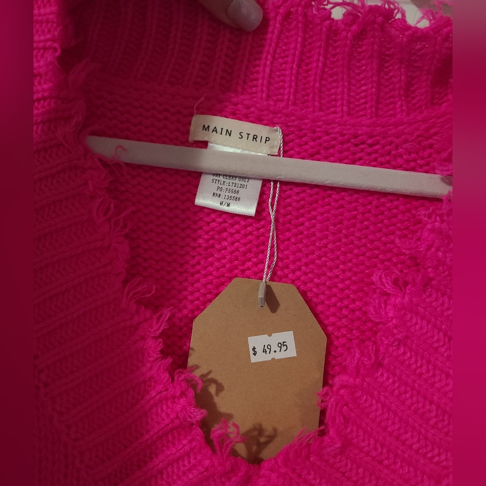 NWT Main Strip heart Sweater - Picture 5 of 5
